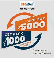 Shop for 5000 Get 1000 Cashback