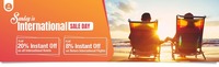 Flat 20% Off Int'l on Hotel & Flat 8% Off on Int'l Flight