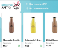 Desserts at Rs1 on FoodPanda | Working on Selected Outlets (Bengaluru East, Gurgaon) 