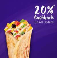 Flat ₹50 cashback on 4 orders via PhonePe (BHIM UPI, Cards, Wallet) during the offer period, on Faasos platform(s), on a minimum order value of ₹150.