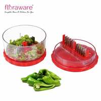 Floraware Plastic Vegetable Cutter, Red (Red_Crusher