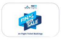 Paytm Flyday Final call sale on 8 August : Rs 1000 cashback on 2000