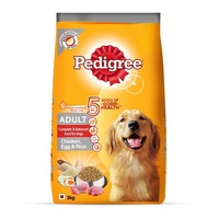 Pedigree Adult Dog Food (High Protein Variant) – Chicken, Egg & Rice, 3 Kg 