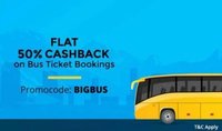 Paytm - Flat 50% cashback upto 100₹ on bus bookings (all users) & 100% cashback upto 100₹ for new users