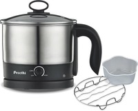 Preethi Armour Multi Utility Electric Kettle  (1.2 L, Steel/Black)