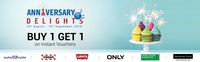 Anniversary Delights: Buy 1 Get 1 offers at payback voucherworld | Shoppers Stop, Recharge, Bata, BMS, Flipkart and Myntra | Valid till 10th Sep