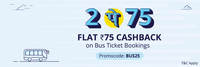 Paytm - 2 pe 75 on bus ticket bookings