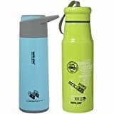 Nirlon Stainless Steel Water Bottle Set, 2-Pieces
