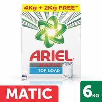 Pantry : Ariel Matic Top Load Detergent Washing Powder - 4 kg with Free Detergent Powder - 2 kg
