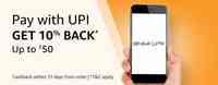 10% Cashback upto 50 On Amazon on Paying via upi