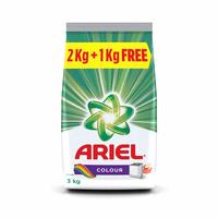 Ariel Colour Detergent Washing Powder - 2 kg with Free Detergent Washing Powder - 1 kg (3 kg detergent powder) @ 374