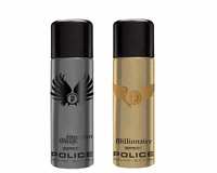 Police Men Titanium Wings & Millionaire Deo, 200ml each