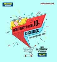 10% Cashback with Indusind Cards at Metro Cash N Carry Outlets