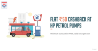 Freecharge - Flat 50 cashback at HP Petrol pumps (min: 499)