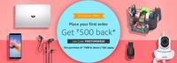 Amazon Rs.500 gift card on purchase of Rs.1500
