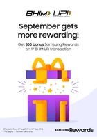 Get 300 Bonus Samsung reward points on 1st Upi transaction