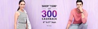 Shop for Rs.1500 and get Rs.300 cashback