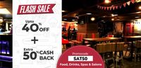 Upto 70% Off + Extra 50% Cashback upto ₹400 on ALL Food, Drinks, Spas & Salons