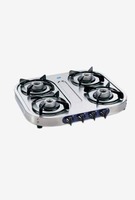 [ check pc] Glen LPG Stove 1044 SSAL 4 Burner Gas Cooktop (Steel)