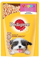 Pedigree Gravy Puppy Dog Food Chicken & Rice, 80 g Pouch
