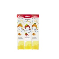 Pigeon Children Tripack Toothpaste Orange (45g, Pack of 2) & Strawberry (45g, Pack of 1) 