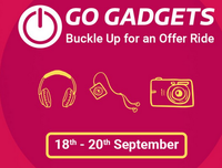 Grand Gadgets Days 18-20 sep :- Upto 80% off + Extra 5% off using Hdfc Credit Card EMI