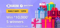 Amazon Quiz Time - Answer And Win ₹10, 000 - 20 September 2018