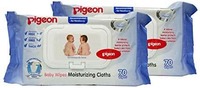 Pigeon Moisturizing Cloth Baby Wipes (70 Sheet, Pack of 2) - 140 Sheets 