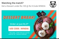 Food panda (new code) : Get a Dessert under Rs. 120 at Rs. 9 