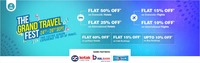 Goibibo Grand Travel Fest ( 24-26 Sep ) :- Flat 15% upto 1500₹ off on Domestic & Flat 10% upto 10000₹ off on International Flights using Kotak bank Credit / Yes & RBL Credit & Debit Cards