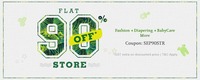 Flat 90 % off on Fashion, Diapering, Baby Care and More 