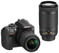 [ lowest] Nikon D3400 D-ZOOM KIT (AF-P DX NIKKOR 18-55mm f/3.5-5.6G VR + AF-P DX NIKKOR 70-300mm f/4.5-6.3G ED VR) 24.2 MP DSLR Camera 