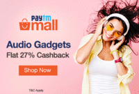 Exclusive Paytmmall - Get 27% Cashback on Audio Gear 