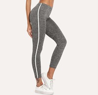 Joggers Park Grindle Grey Single Striped Yoga Tights + free shipping