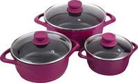 Wonderchef Ceramide Casserole Set, 6-Pieces, Pink