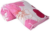 Mahadev Handicrafts Flower Print Reversible Microfiber/Polycotton Single Bed AC Blanket/Dohar 