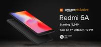 Redmi 6A Flash sale on 3rd oct 12PM 
