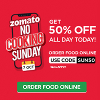 Zomato get 50% off today [all users] Working multiple times