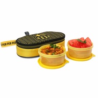 FC-BARCELONA Club 2 Container Lunch Box Yellow (by cello) 