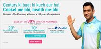 Netmeds :- Get 50% Cashback upto 400₹ When you pay using PayPal  ( Today only )