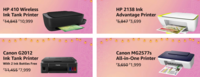 Upto 45% off on HP & Canon Printers + Plus 10% discount using SBI cards