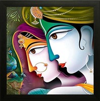 SAF 'Radha Krishna Religious' Painting (Synthetic, 14 inch x 14 inch) & many other deals