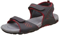 Lotto Men's Grey/Red Sandals and Floaters

