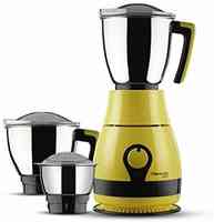 Butterfly Pebble 600-Watt Mixer Grinder with 3 Jars (Yellow)