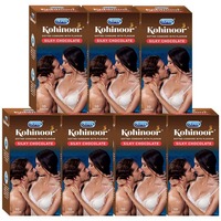 Durex Kohinoor Condoms - 10 Count (Pack of 7, Silky Chocolate) 