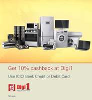 Shop for electronics with ICICI Bank Credit Card at Digi1 stores and avail up to 7.5%