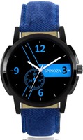 SPINOZA KN001GP latest chronograph pattern attractive blue genuine leather belt watch for Men and Women Watch - For Boys & Girls ( Assured )