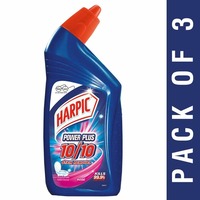 Harpic Power Plus Disinfectant Toilet Cleaner, Rose, 500ml (Pack of 3)