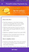 Free gold phonepe cashback, for those who have booked train ticket and paid via phonepe