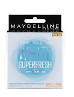 Maybelline New York White Super Fresh Compact, Pearl, 8g @ 120